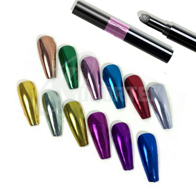 No brand custom 12 colors set nail pens private label nail art polish brush